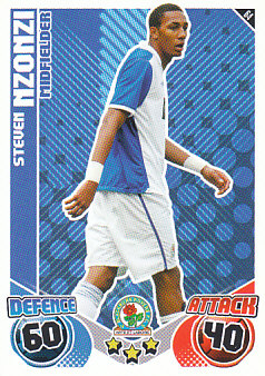 Steven N'Zonzi Blackburn Rovers 2010/11 Topps Match Attax #64